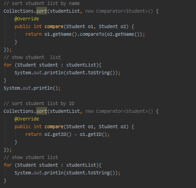 Comparable & Comparator Trong Java - CodeGym