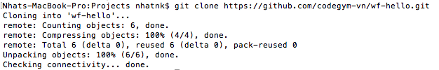 Clone dự án từ Git