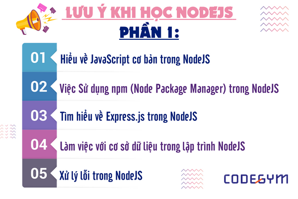 Top 15 lưu ý cần nắm khi học lập trình Node.js