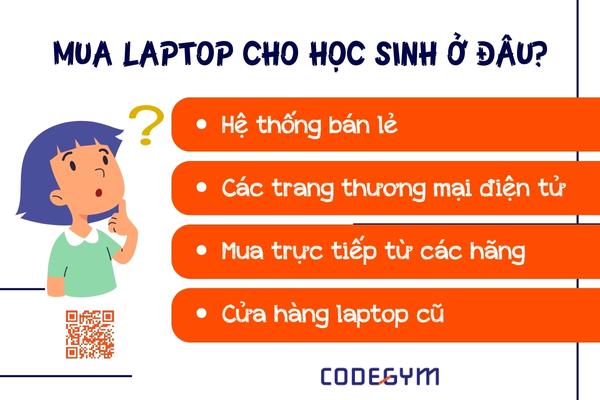Mua laptop cho học sinh ở đâu