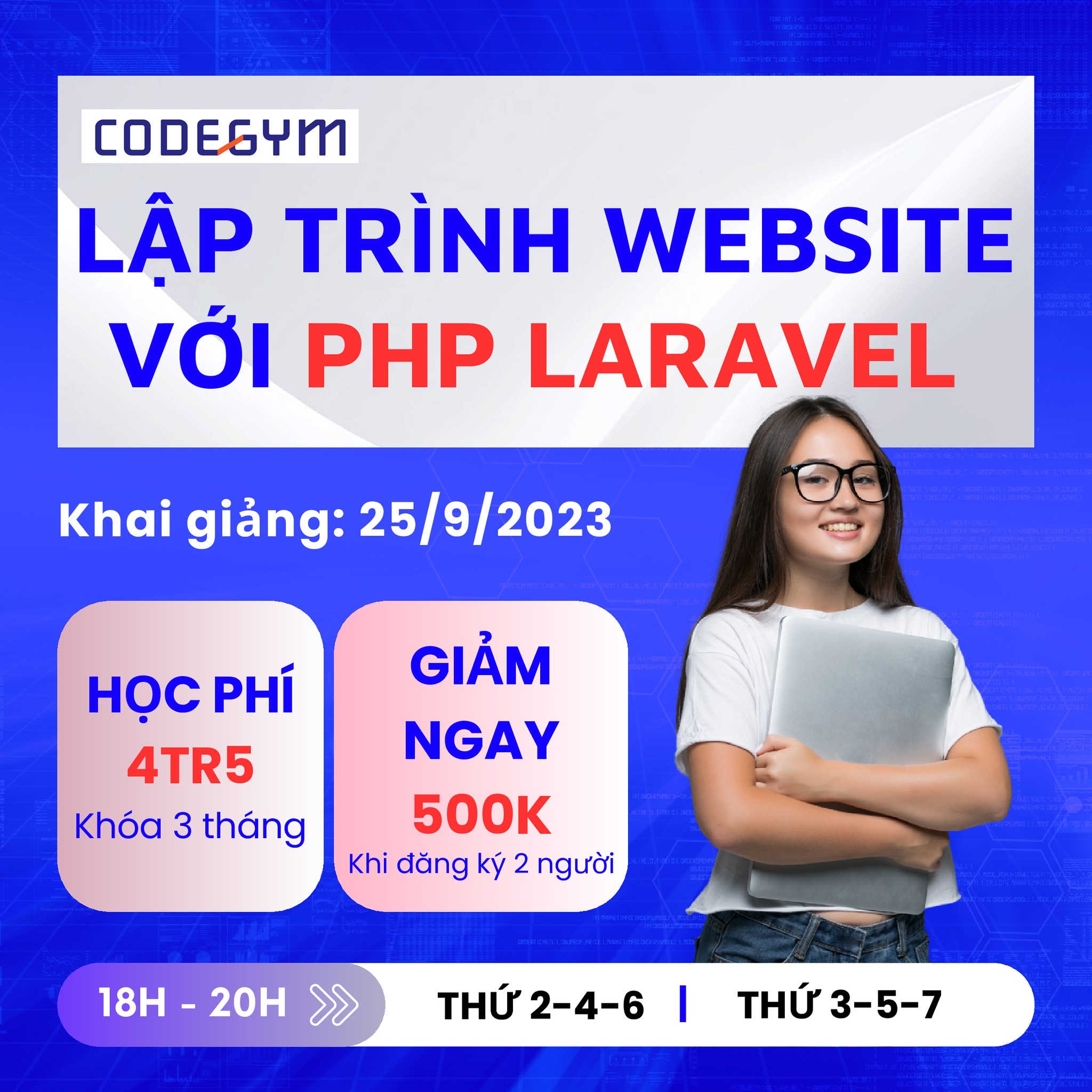 Khóa học lập trình website với 𝐏𝐇𝐏 𝐋𝐀𝐑𝐀𝐕𝐄𝐋