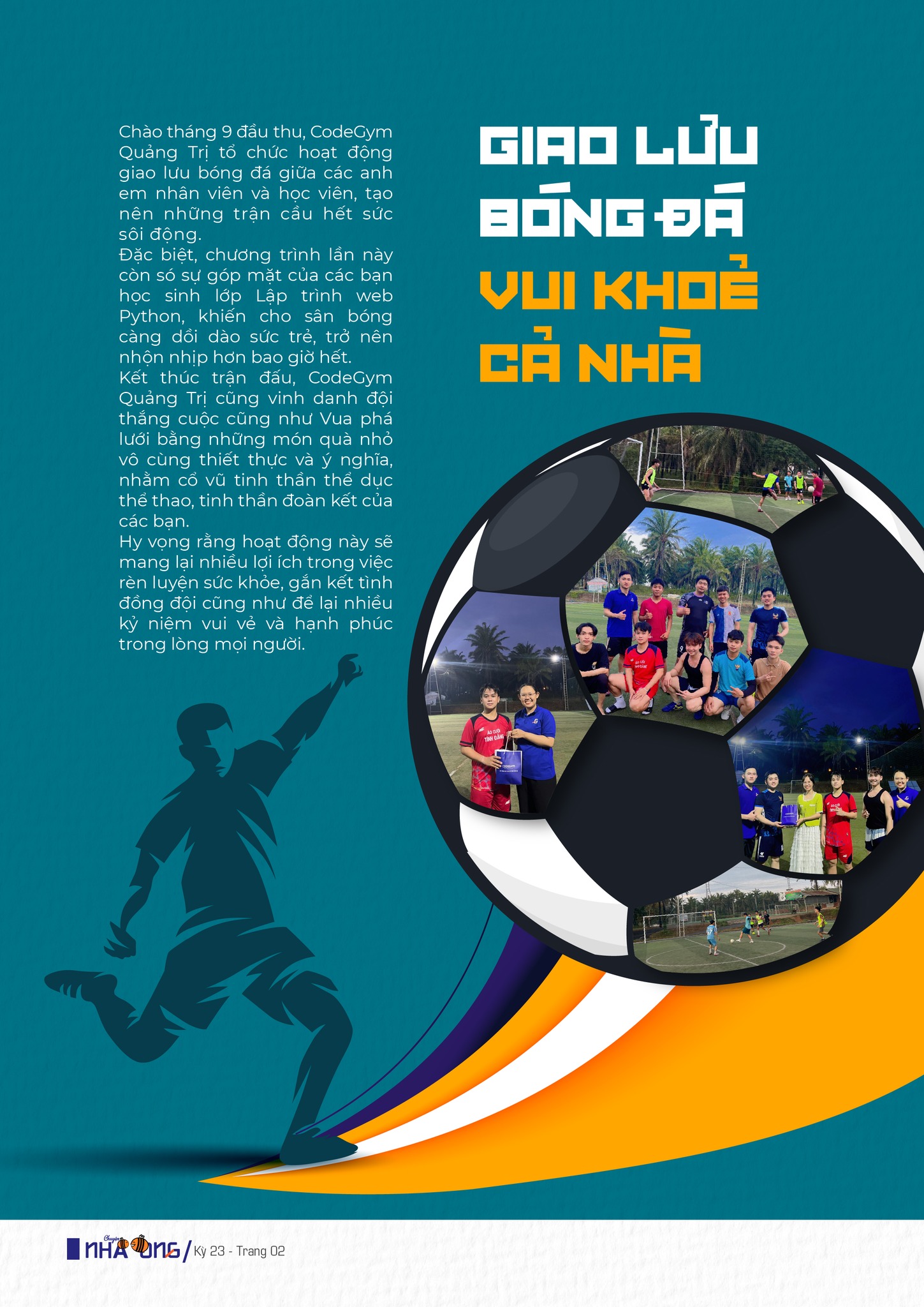 CodeGym Quảng Trị tổ chức giao lưu bóng đá