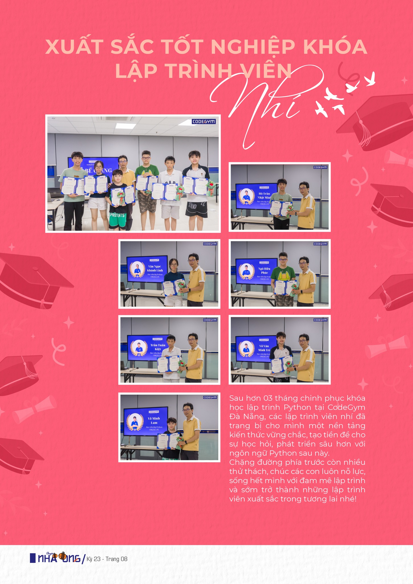 Lễ tốt nghiệp khoá lập trình viên nhí