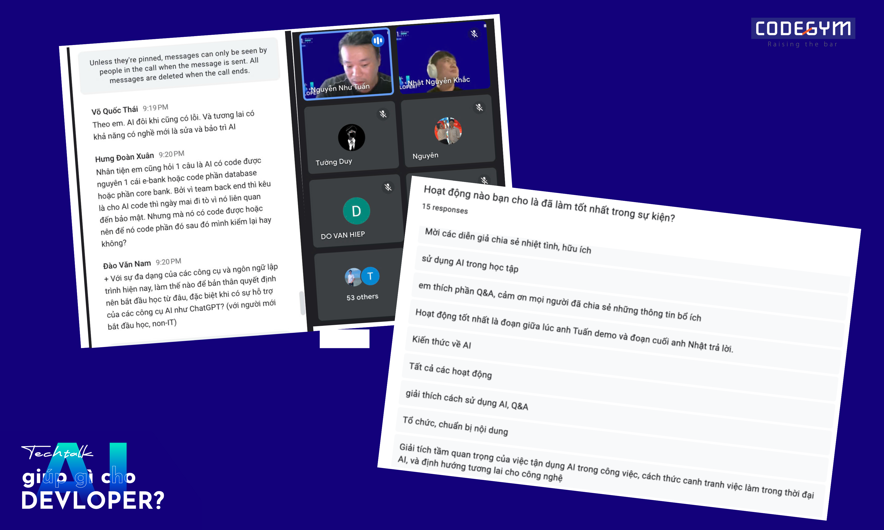 Tổng kết Techtalk "AI giúp gì cho Developer?" - CodeGym