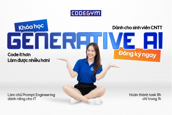 banner khóa học Generative AI