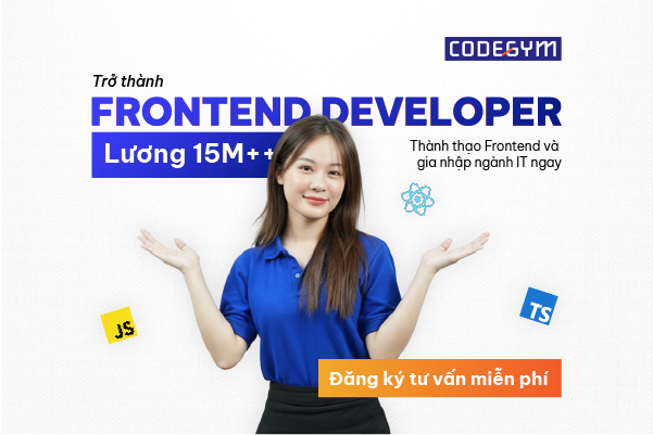 banner khóa học frontend developer
