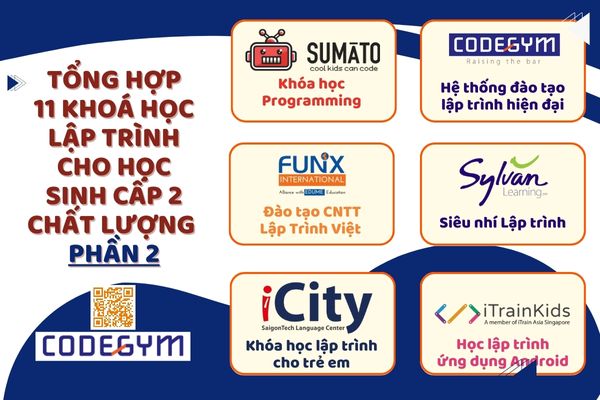 10 khoá học lập trình cho học sinh trung học cơ sở chất lượng năm 2023